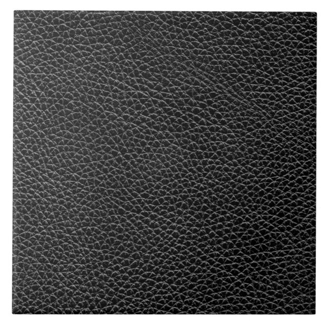 Faux Black Leather Tile (Front)