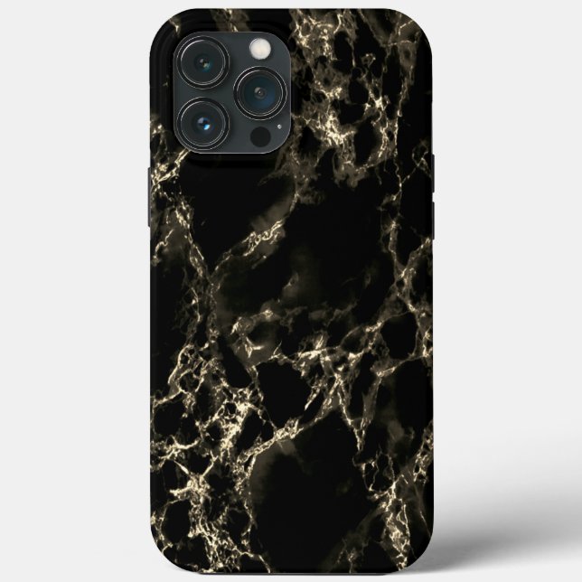Faux Black Marble Case-Mate iPhone Case (Back)