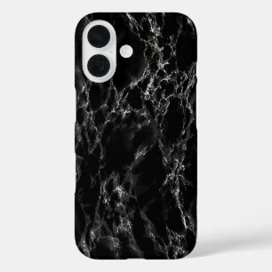 Faux Black Marble iPhone Case