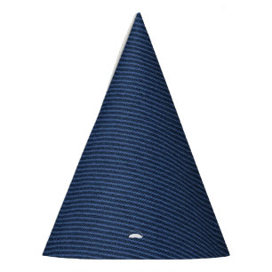 Faux Blue Denim Party Hat
