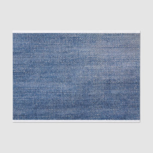Faux Blue Jean Fabric Tissue Paper