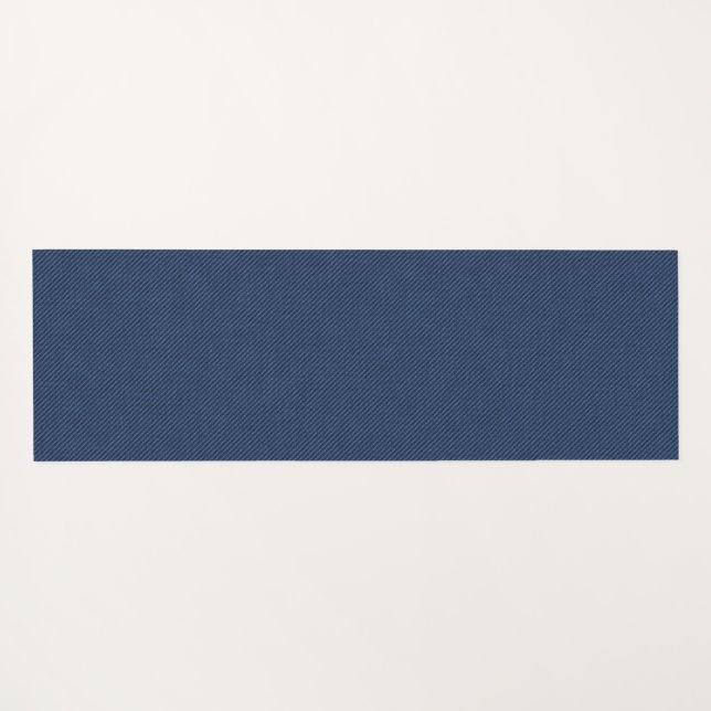 Faux Blue Jeans Fabric Yoga Mat (Back (Horizontal))