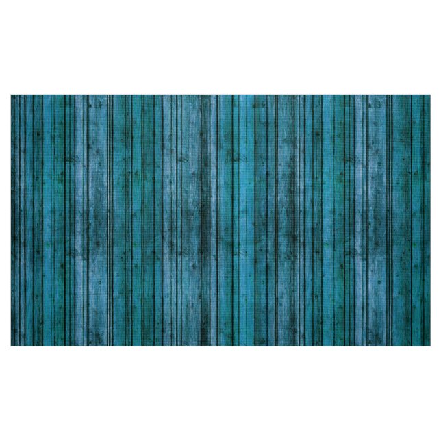 Faux Blue Rustic Wood Fabric (Fat Quarter)