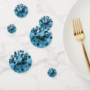 Faux Blue Zircon Diamond Confetti