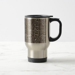 Faux Boa Constrictor Snake Skin Travel Mug