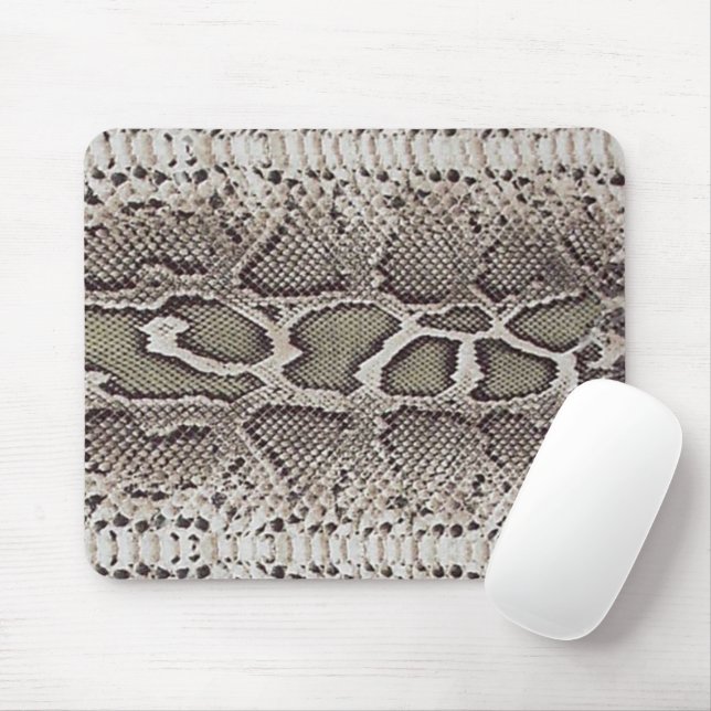Faux Boa Constrictor Snakeskin Mouse Pad (With Mouse)