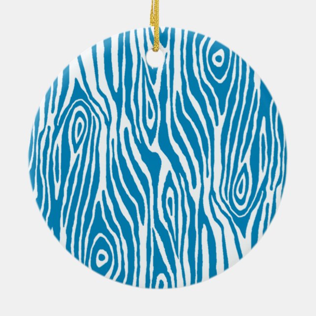 Faux Bois Ceramic Tree Decoration (Back)