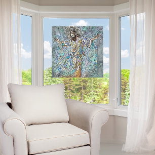 Faux Broken Glass Jesus