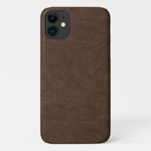 Faux Brown Leather Case-Mate iPhone Case