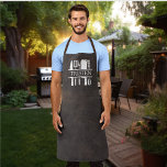 Faux Brown Leather Chef Grill Grilling Smoker Apron<br><div class="desc">This design may be personalised by choosing the customise option to add text or make other changes. If this product has the option to transfer the design to another item, please make sure to adjust the design to fit if needed. Contact me at colorflowcreations@gmail.com if you wish to have this...</div>