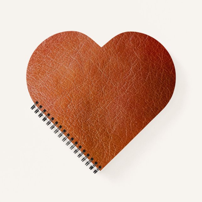 Faux brown leather  notebook (Front)