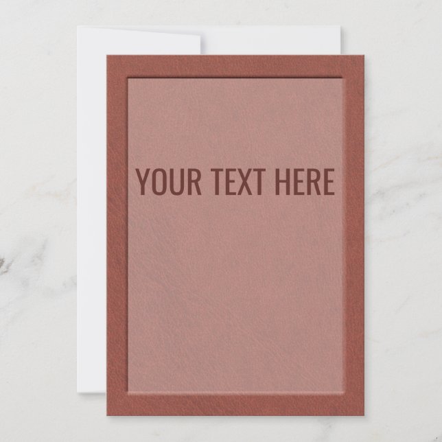 Faux Brown Leather Texture Announcement (Front)