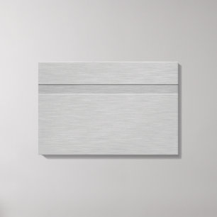 Faux Brushed Metal with Groove Canvas Print