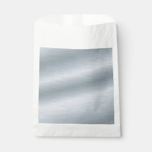 Faux Brushed Silver Background Favour Bags