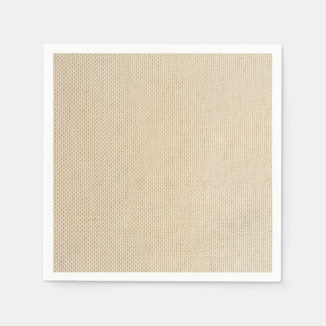 Faux burlap pattern napkin (Front)
