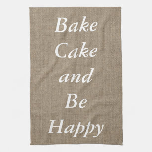 Faux Burlap Tea Towel