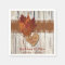 FAUX Burlap, Wood, Leaves, Heart Wedding Napkins