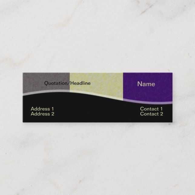 Faux Business Card (Front)