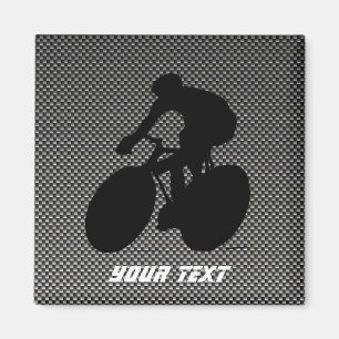 Faux Carbon Fibre Cycling Magnet