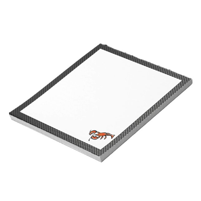 Faux Carbon Fibre Lobster Notepad (Rotated)