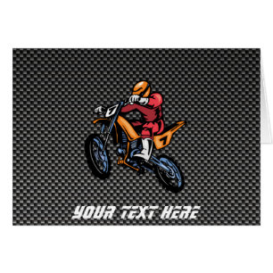 Faux Carbon Fibre Motocross