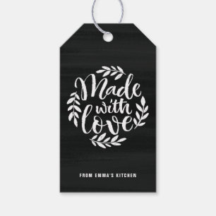 Faux Chalkboard Lettering Made With Love Gift Tags