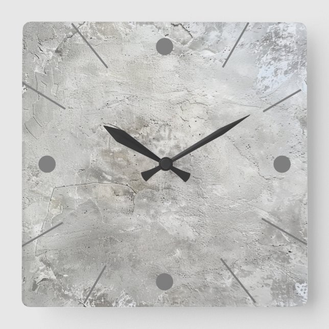 Faux concrete wall clock (Front)