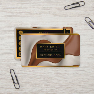 Faux Cow Leather Popular Luxury Elegant Collection Business Card