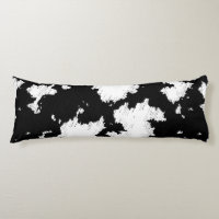 Faux Cow Print Black and White