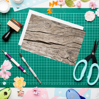 Faux Cracked Tree Bark Scrapbook Paper