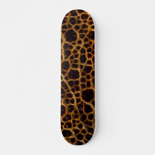 Faux Crocodile Alligator Skin Skateboard (Front)