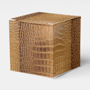 Faux Crocodile Leather Animal Skin Pattern Favour Box