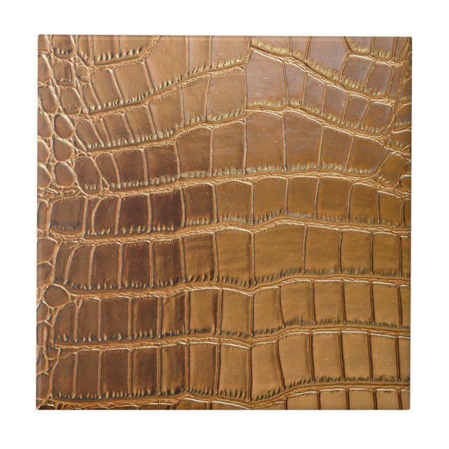 Faux Crocodile Leather Animal Skin Pattern Tile (Front)