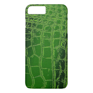 Faux Crocodile /Snake Skin pattern on green Case-Mate iPhone Case