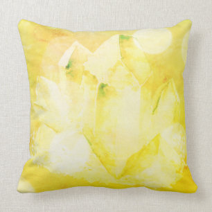 *~* Faux Crystals Citrine Yellow New Age Cushion