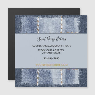 Faux Denim Blue Jean Your Business