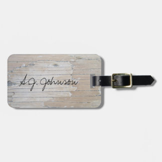 Faux Driftwood Luggage Tag