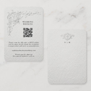 Faux Embossed Floral Enclosure Card