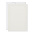 Faux Embossed Frame Ecru Formal Classic Wedding