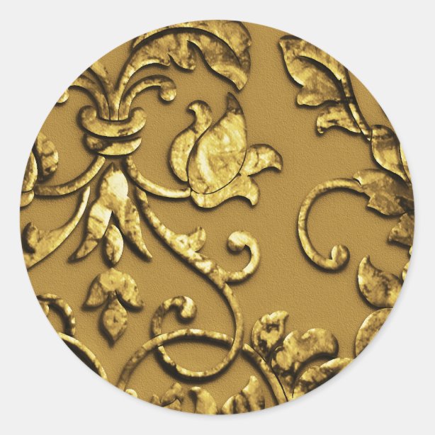 Gold Embossed Stickers Zazzle NZ