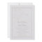 Faux Embossed Orchids Frame Formal Elegant Wedding