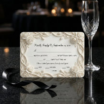 Faux Embossed Plaster White Floral Relief