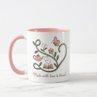 Faux-Embroidered Storytelling Mug
