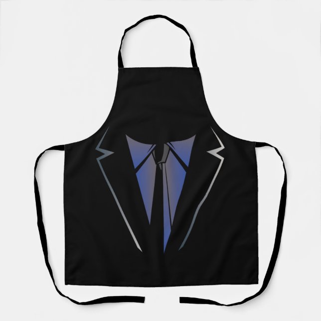 Faux Fake Tuxedo Suit Vest And tie Independence Apron (Front)