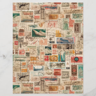 Faux Fantasy Postage Stamp Collage 2