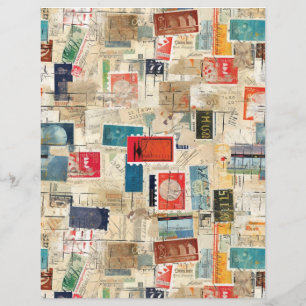 Faux Fantasy Postage Stamp Collage 3