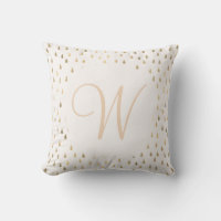 Faux foil gold rain drops trendy monogram