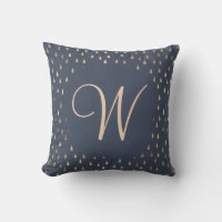 Faux foil gold rain drops trendy monogram