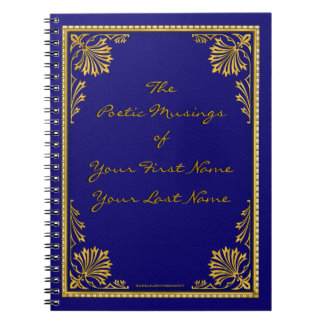 Faux Gilded Leather (Personalised) Spiral Notebook