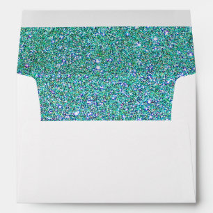 Faux Glitter Confetti Foil Sparkle Envelope